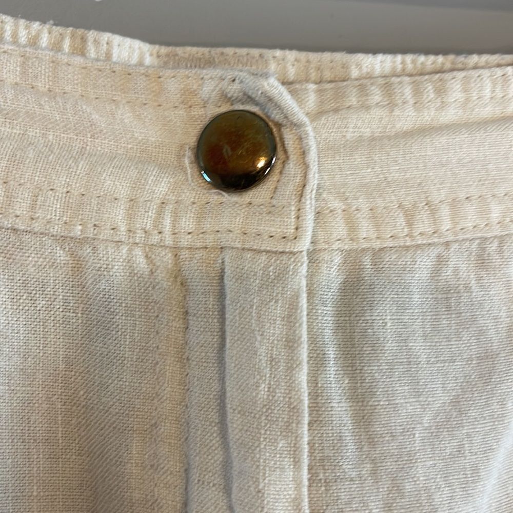 JM Collection Linen Capris | SZ 12 - Picture 10 of 11